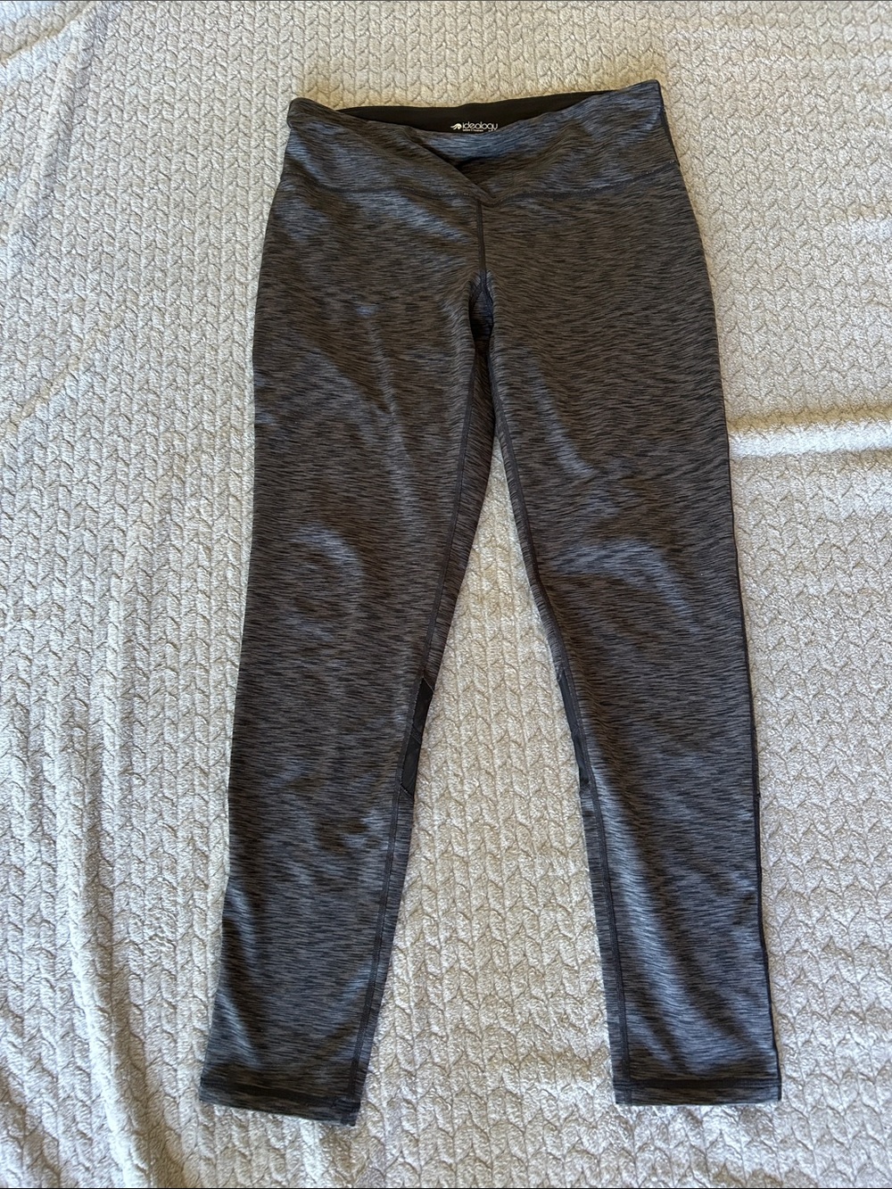 Ideology Heathered Dark Gray Women's Leggings-L